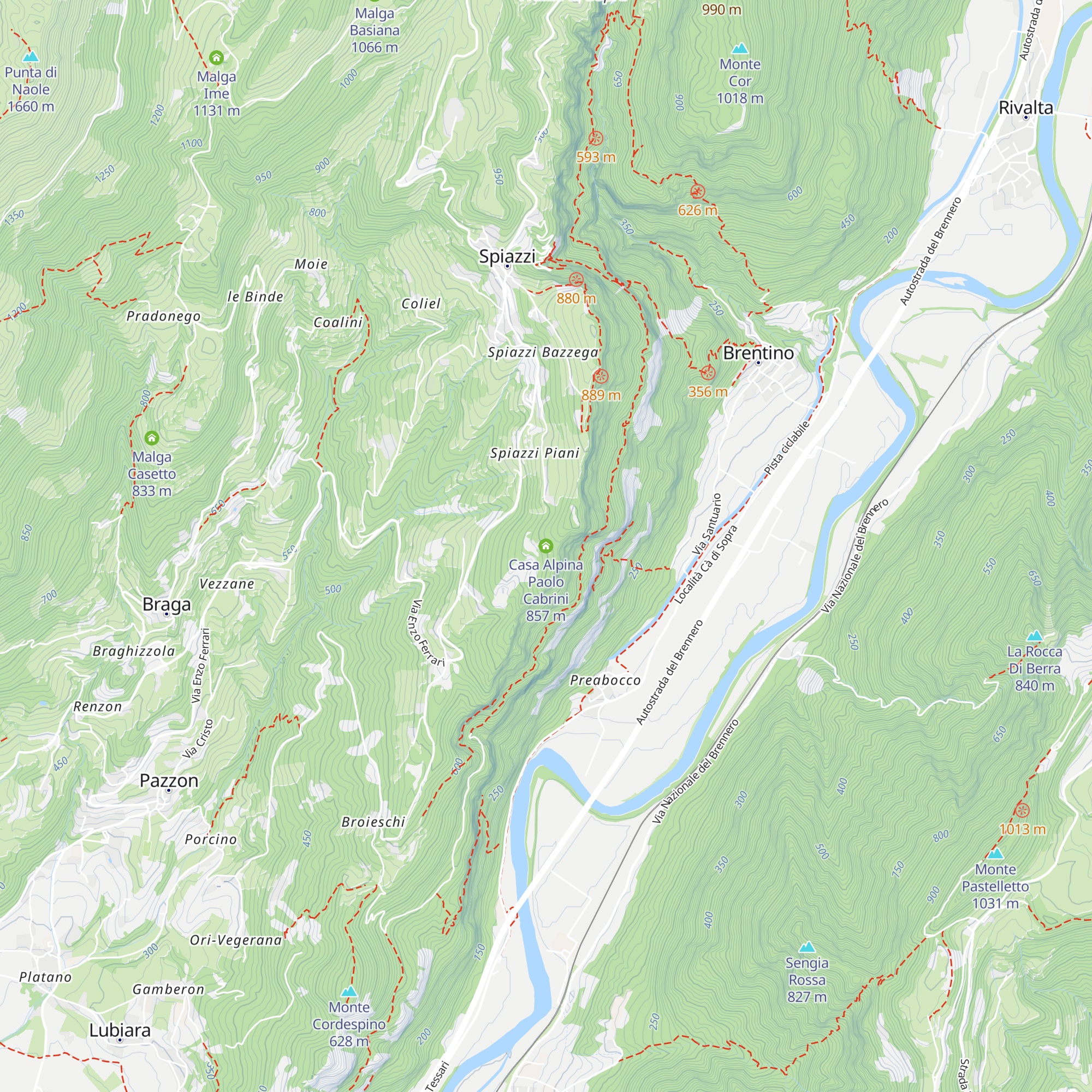 Casa Alpina Paolo Cabrini map