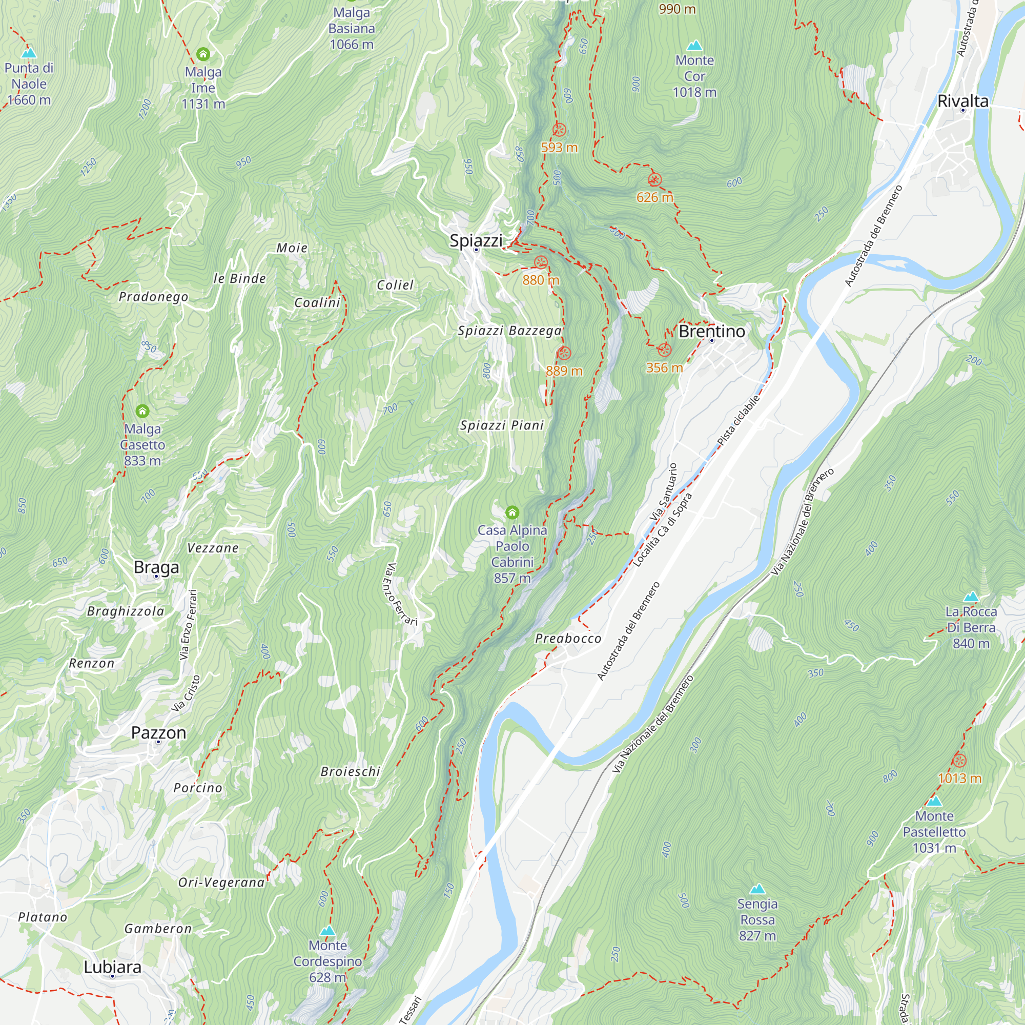 Casa Alpina Paolo Cabrini map