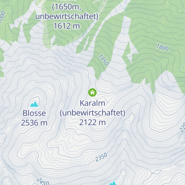Map of Karalm (unbewirtschaftet)
