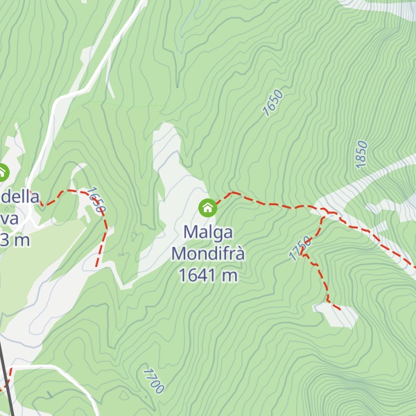 Map of Malga Mondifrà