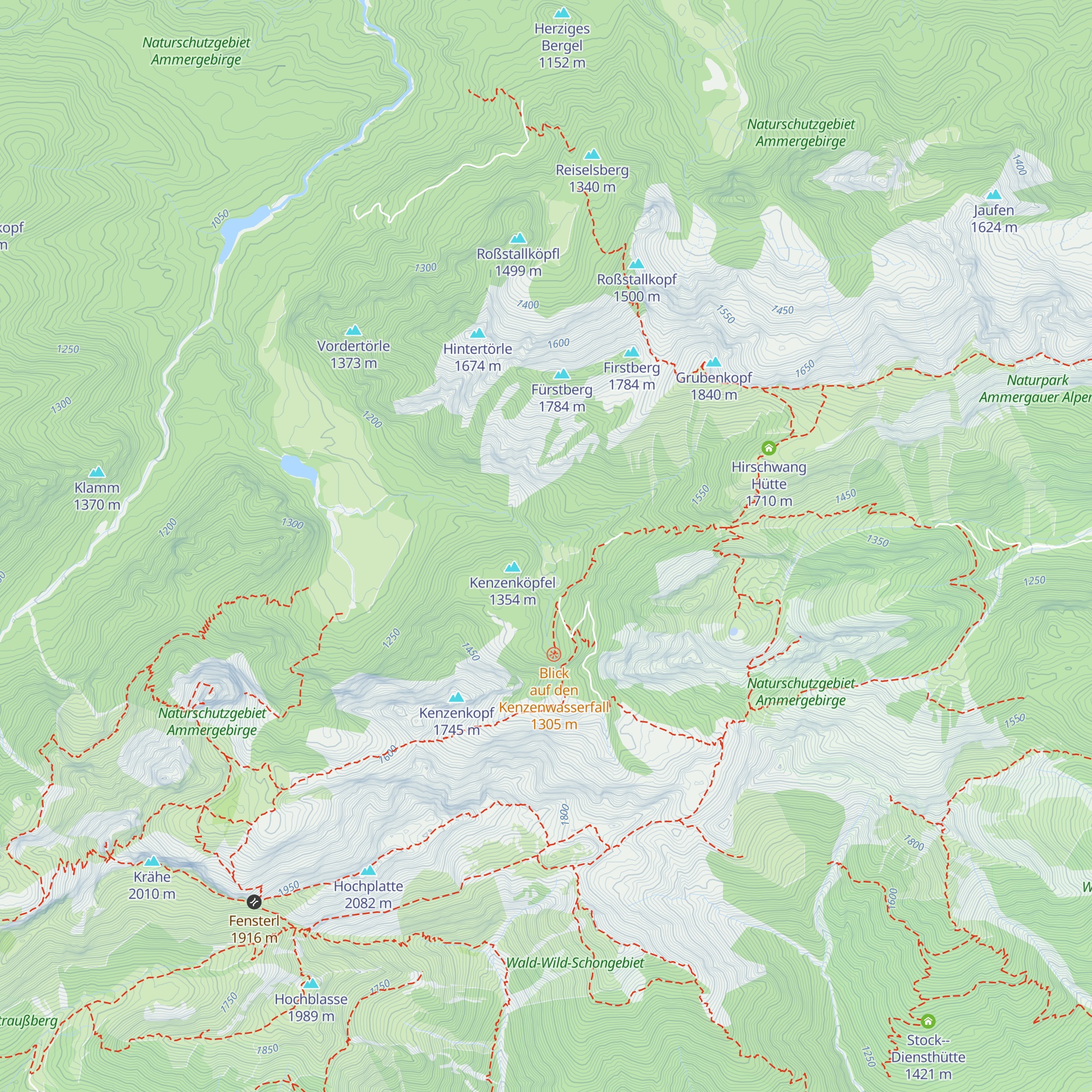Bergwacht map