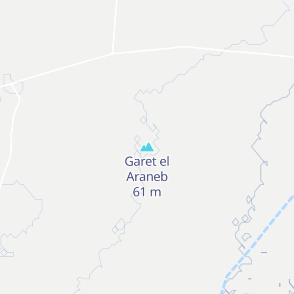 Map of Garet el Araneb