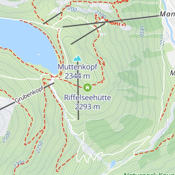 Map of Riffelseehütte