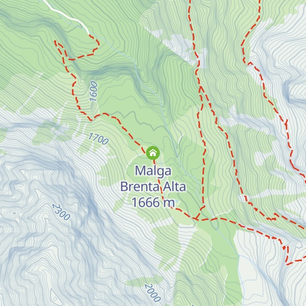 Map of Malga Brenta Alta