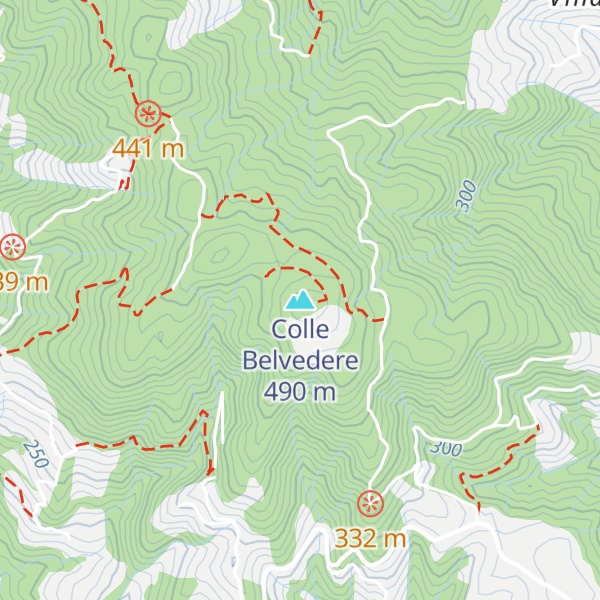 Map of Colle Belvedere