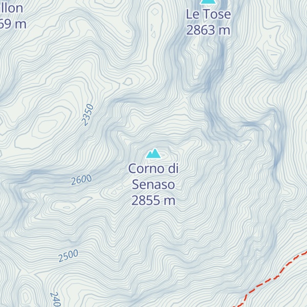 Map of Corno di Senaso
