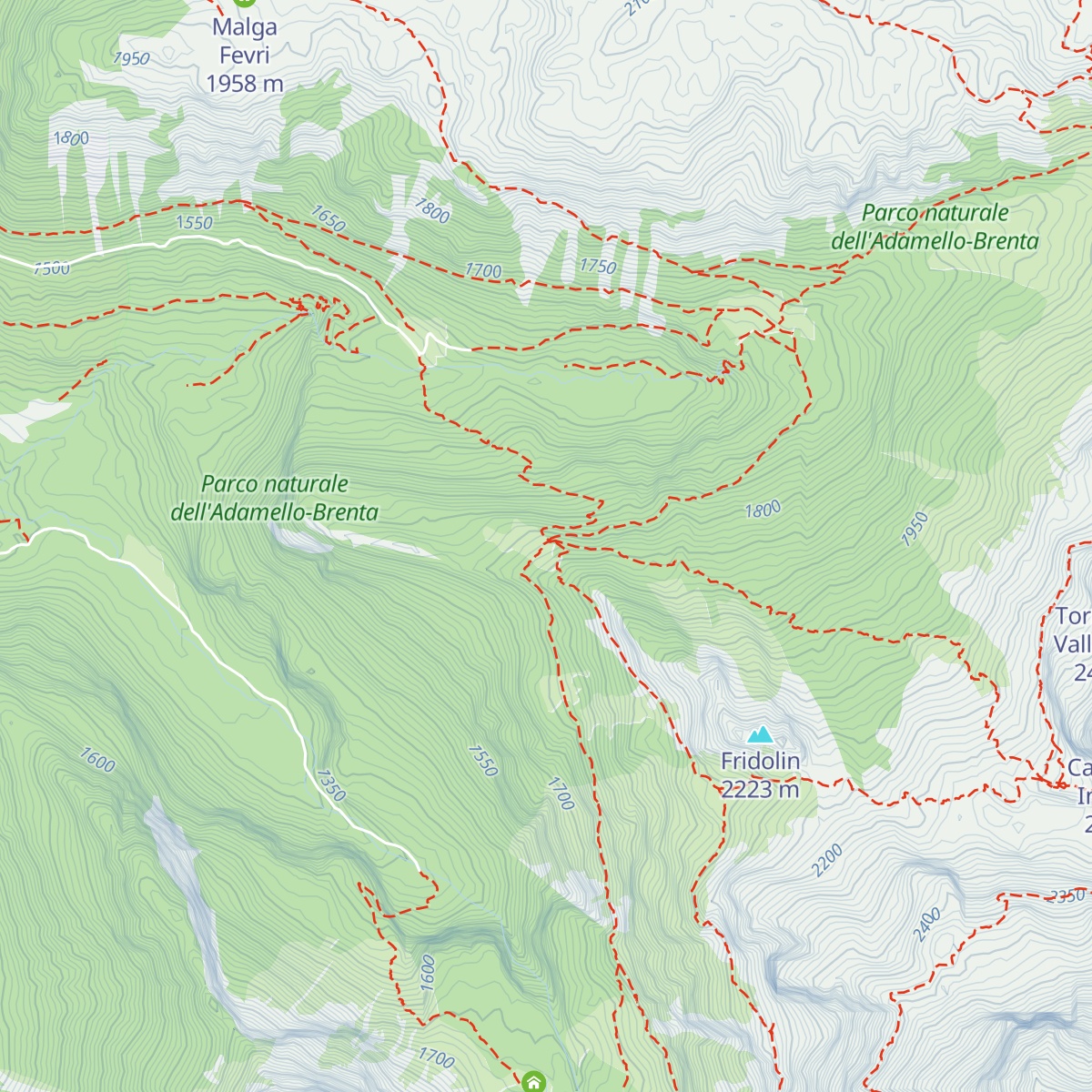 Rifugio Casinei map