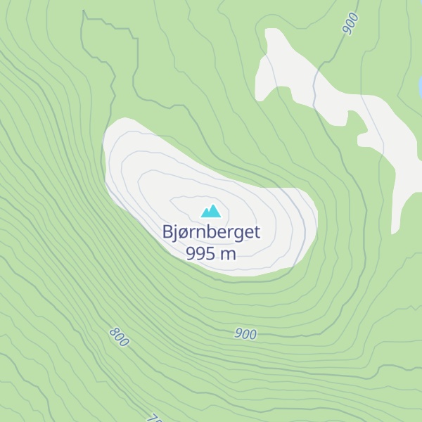 Map of Bjørnberget