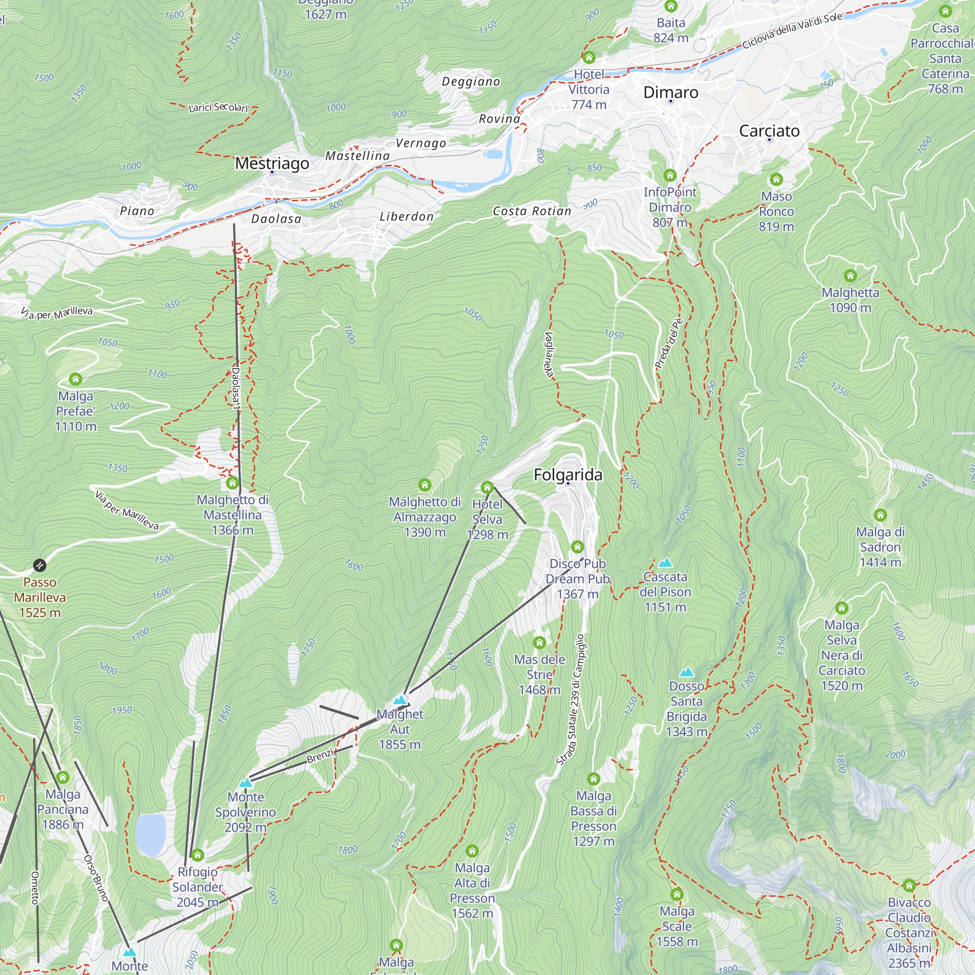 Hotel Selva map