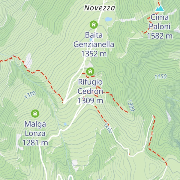 Map of Rifugio Novezzina