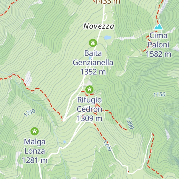 Map of Rifugio Cedron