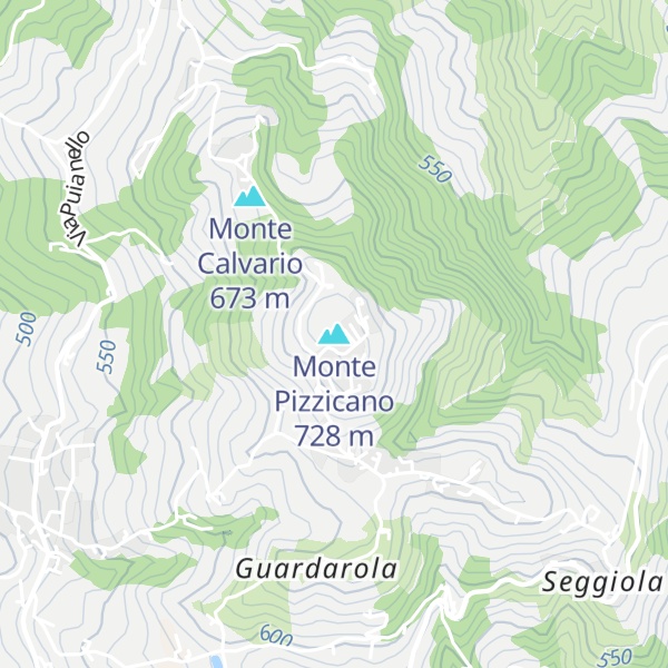 Map of Monte Pizzicano