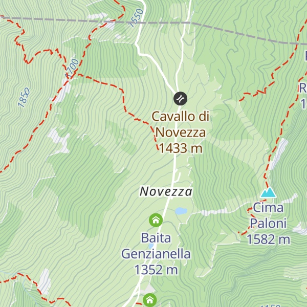 Map of Baito Novezza