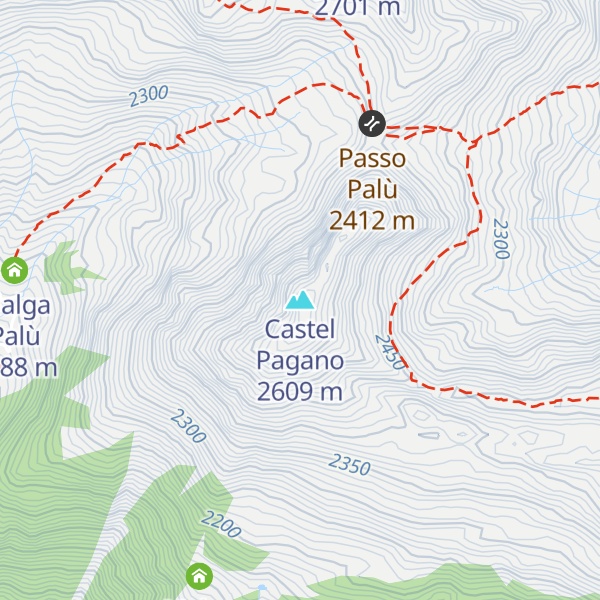 Map of Castel Pagano