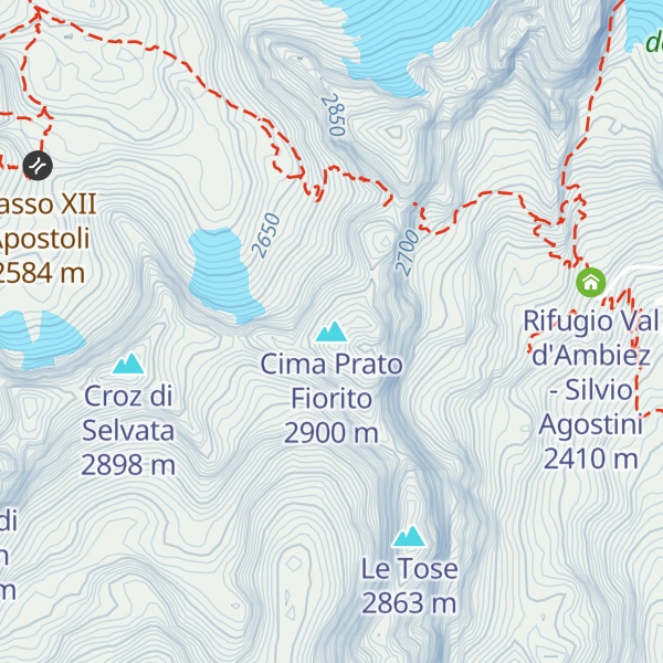 Map of Cima Prato Fiorito