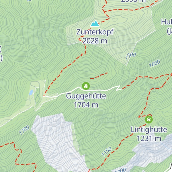 Map of Guggehütte
