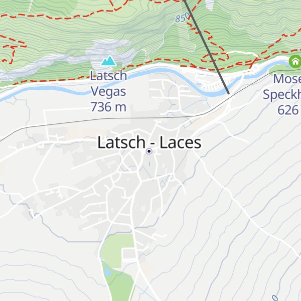 Map of Tourismusverein Latsch-Martell - Associazione Turistica Laces-Martello