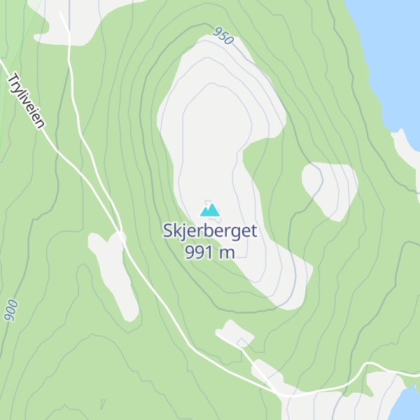 Map of Skjerberget
