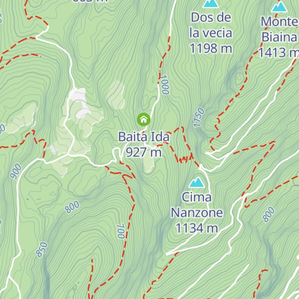 Map of Malga Tovo