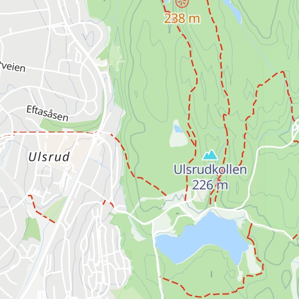 Map of Ulsrudåsen