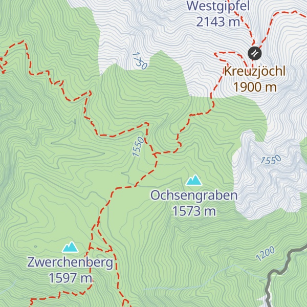 Map of Zwerchenbergalpe