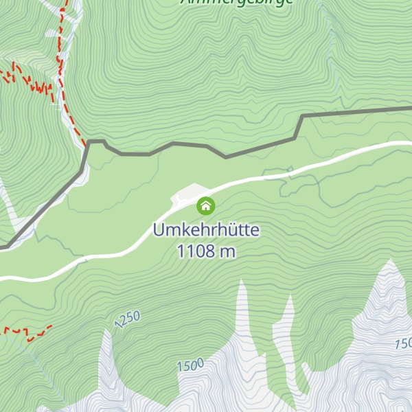 Map of Umkehrhütte
