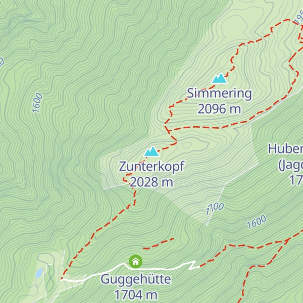 Map of Zunterkopf