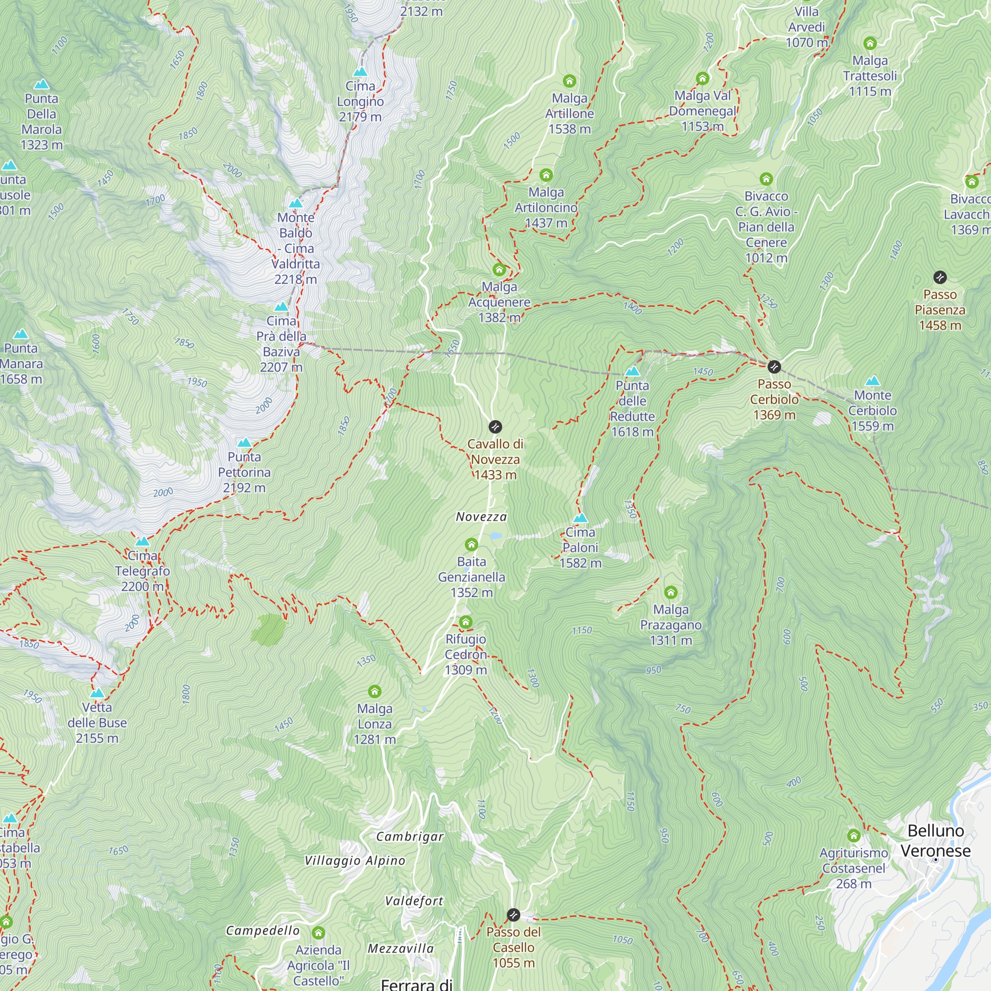 Chalet Novezza map