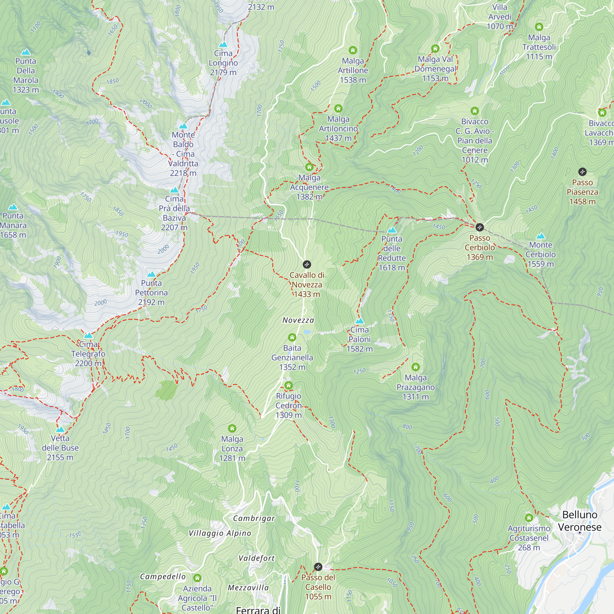 Chalet Novezza map