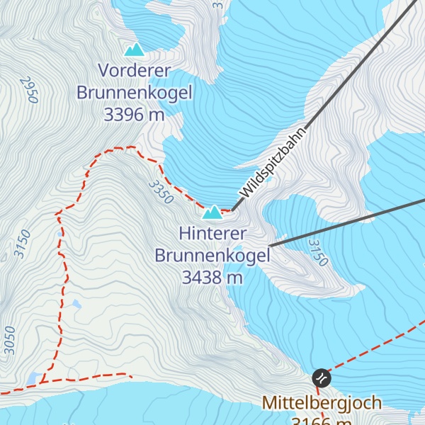 Map of Hinterer Brunnenkogel