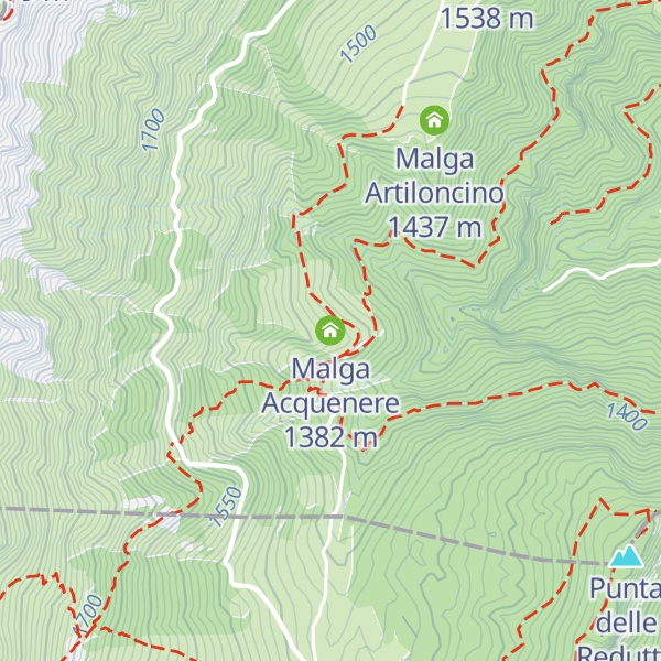 Map of Malga Acquenere