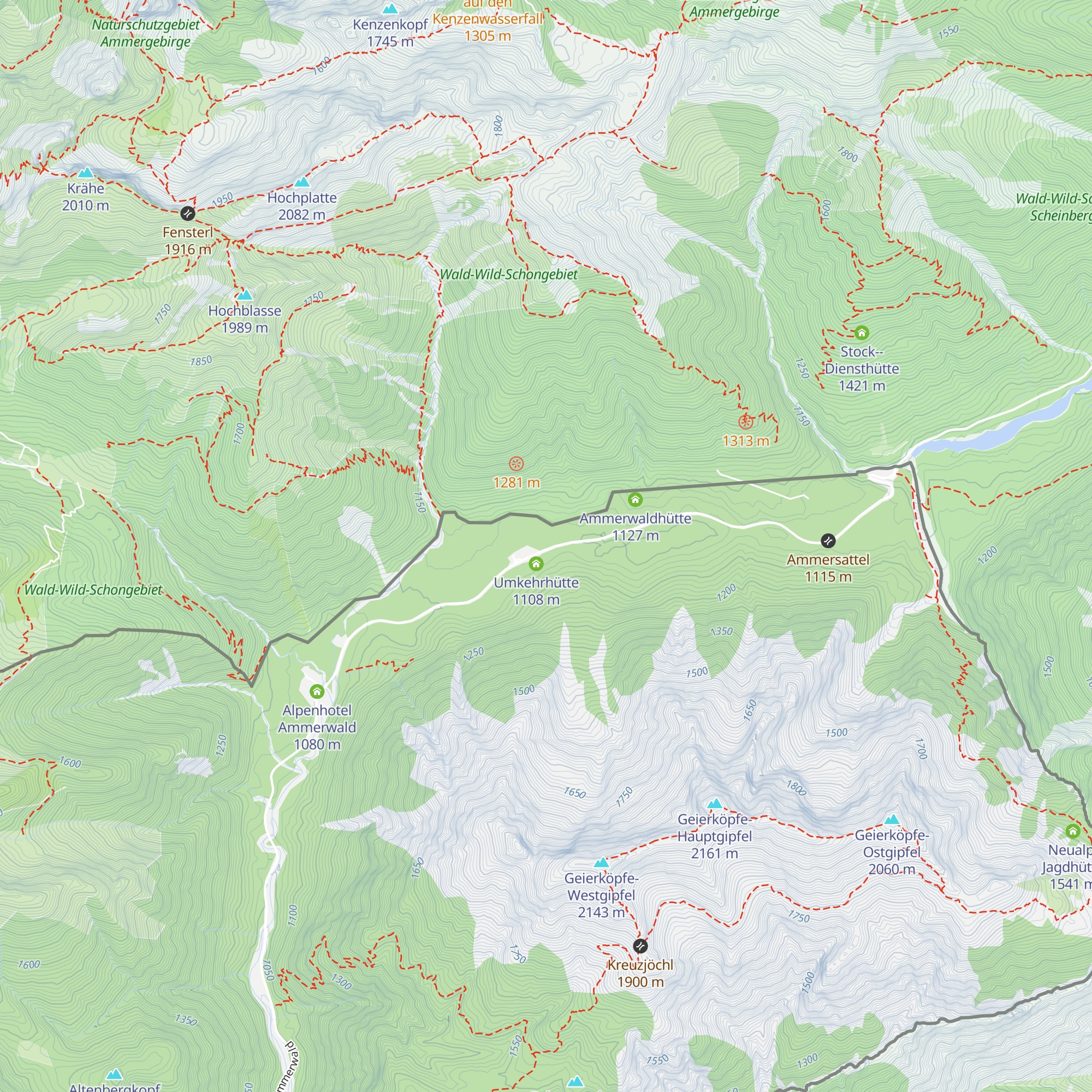 Grenzhaus map