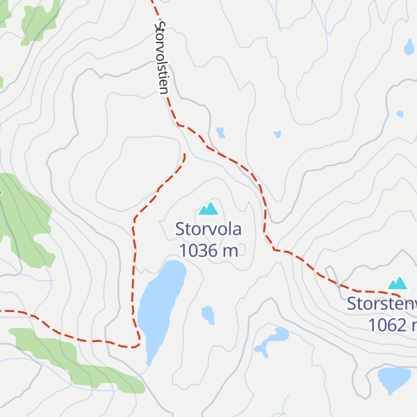 Map of Storvola