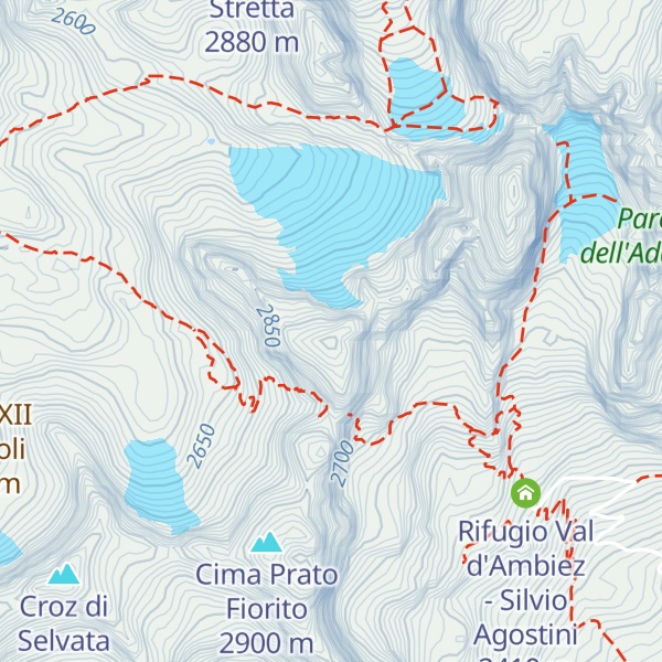 Map of Cima d'Agola