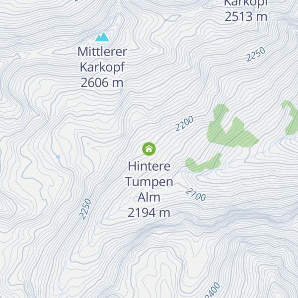 Map of Hintere Tumpen Alm