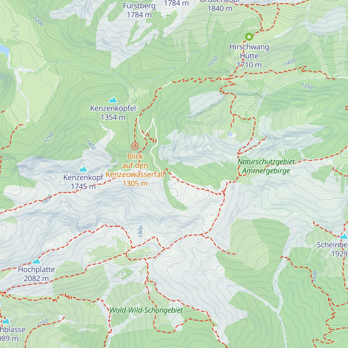 Scheinbergalpe map