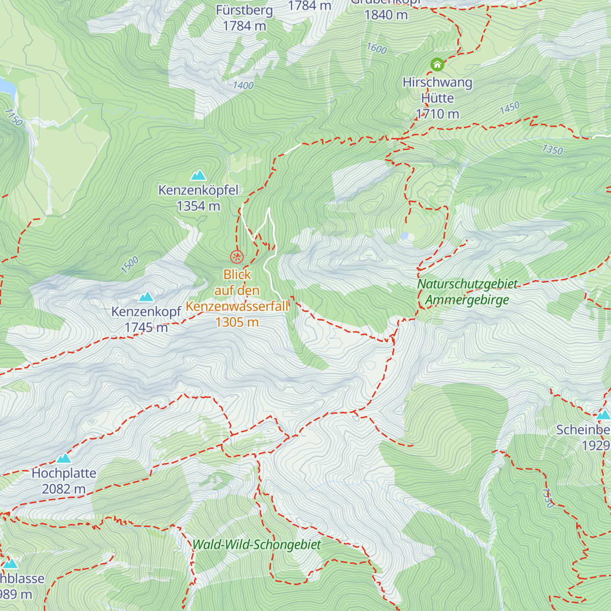 Scheinbergalpe map