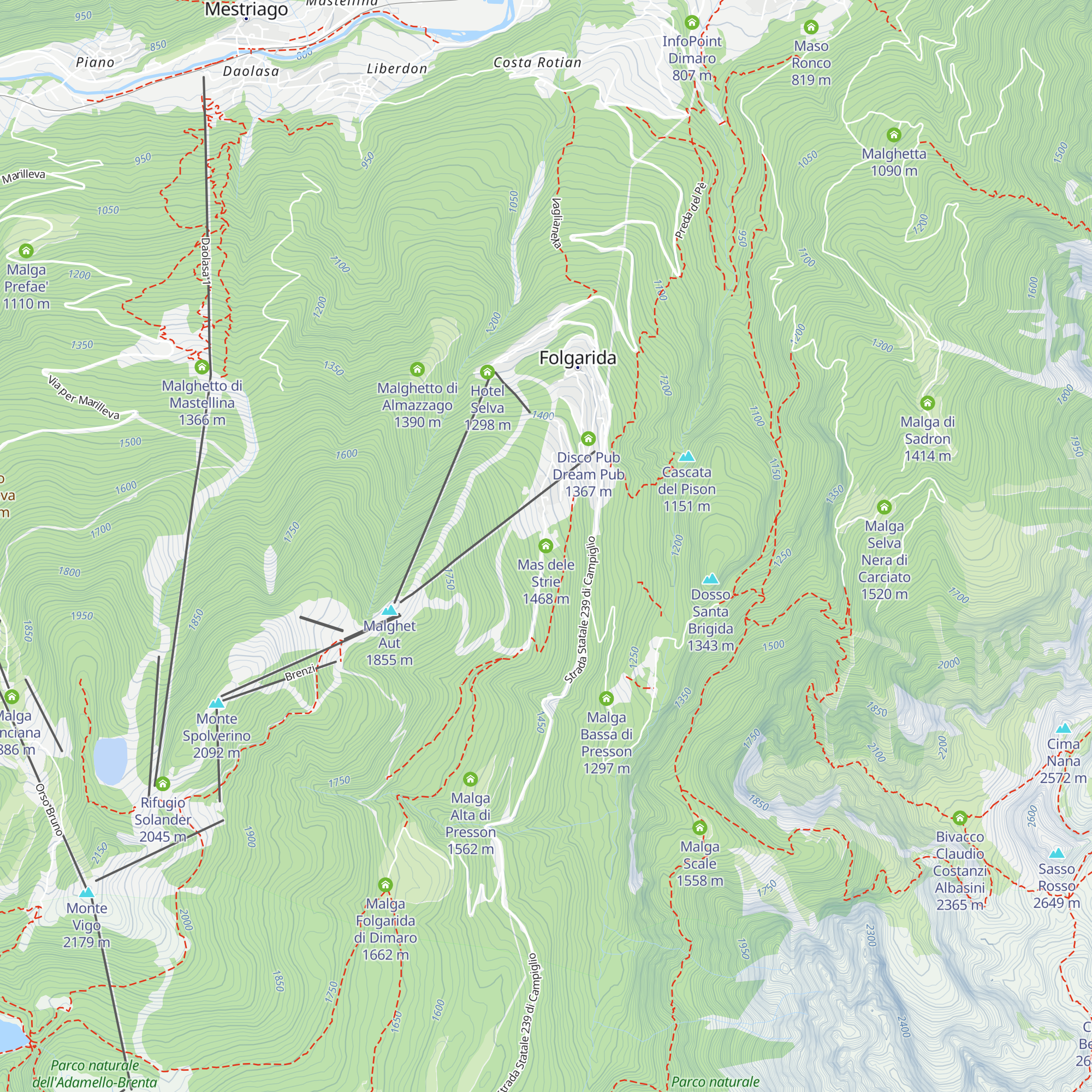 Mas dele Strie map