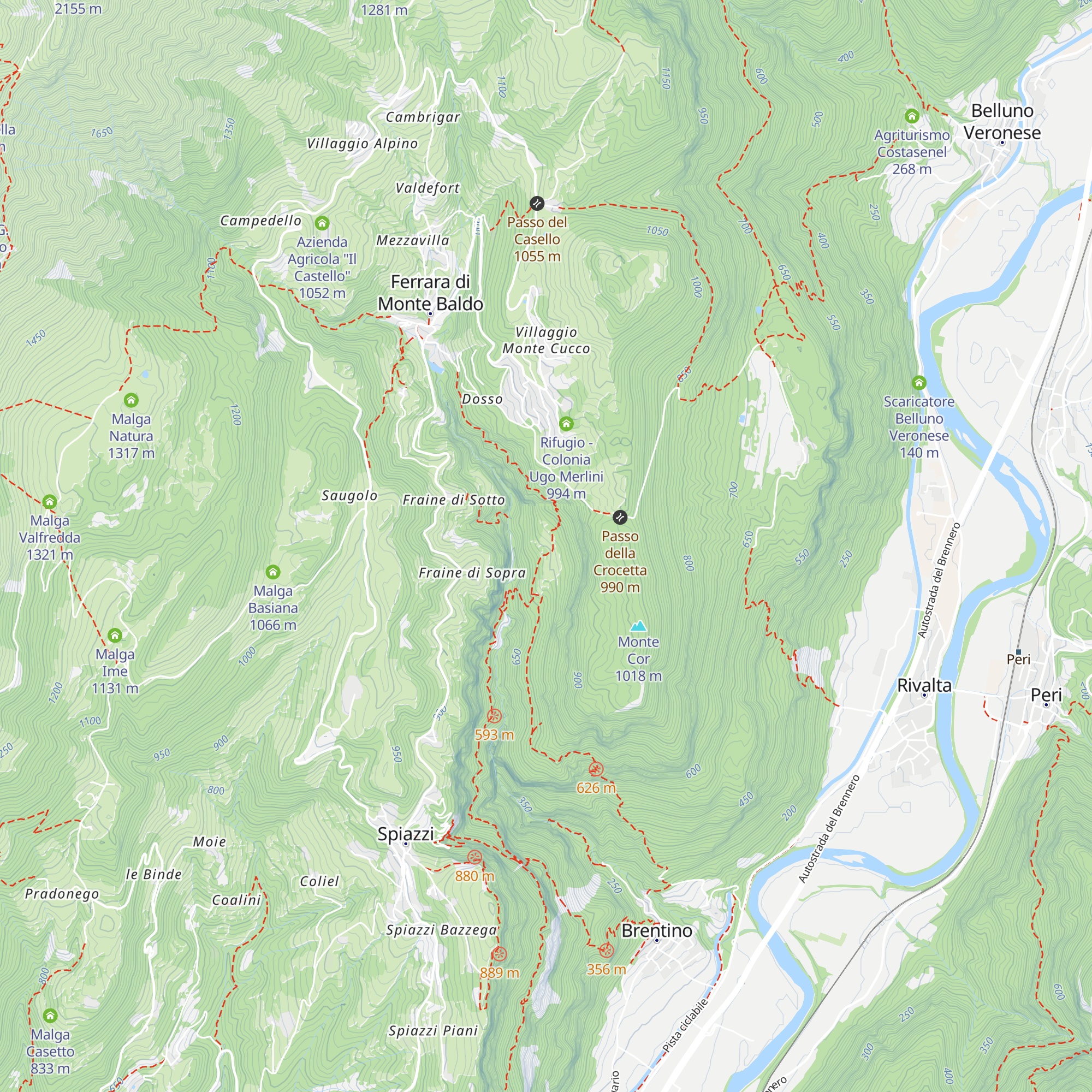 Malga Orsa map