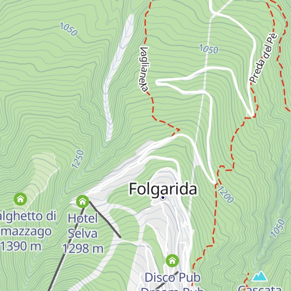 Map of Hotel Gran Baita