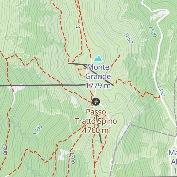 Map of Baita dei Forti