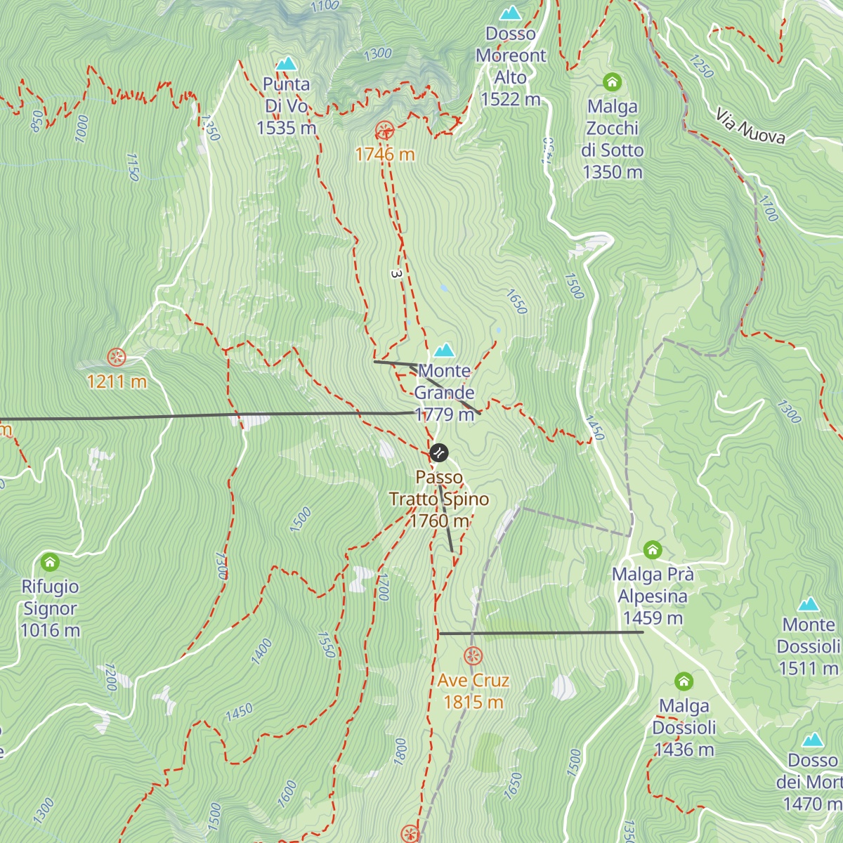 Baita dei Forti map