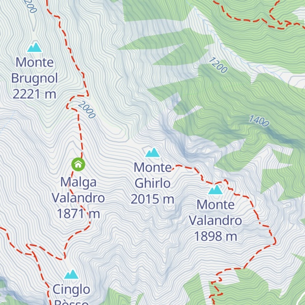 Map of Monte Ghirlo
