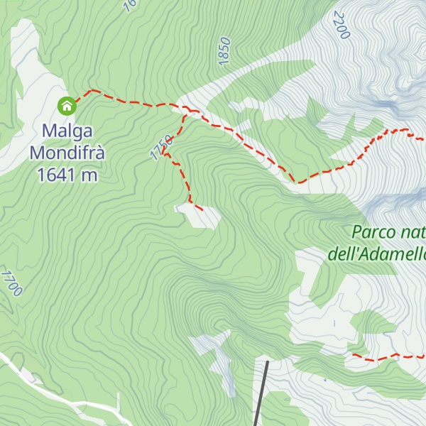 Map of Malga Vaglianella