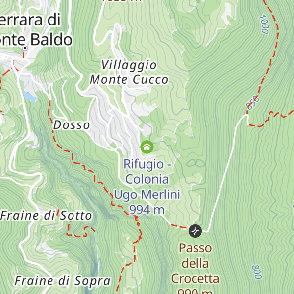 Map of Rifugio - Colonia Ugo Merlini