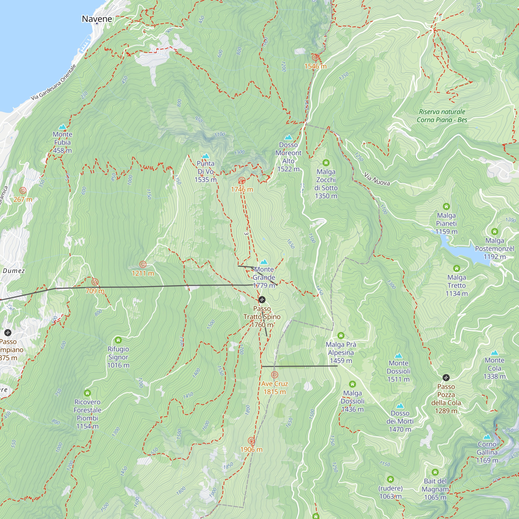 La Capannina map