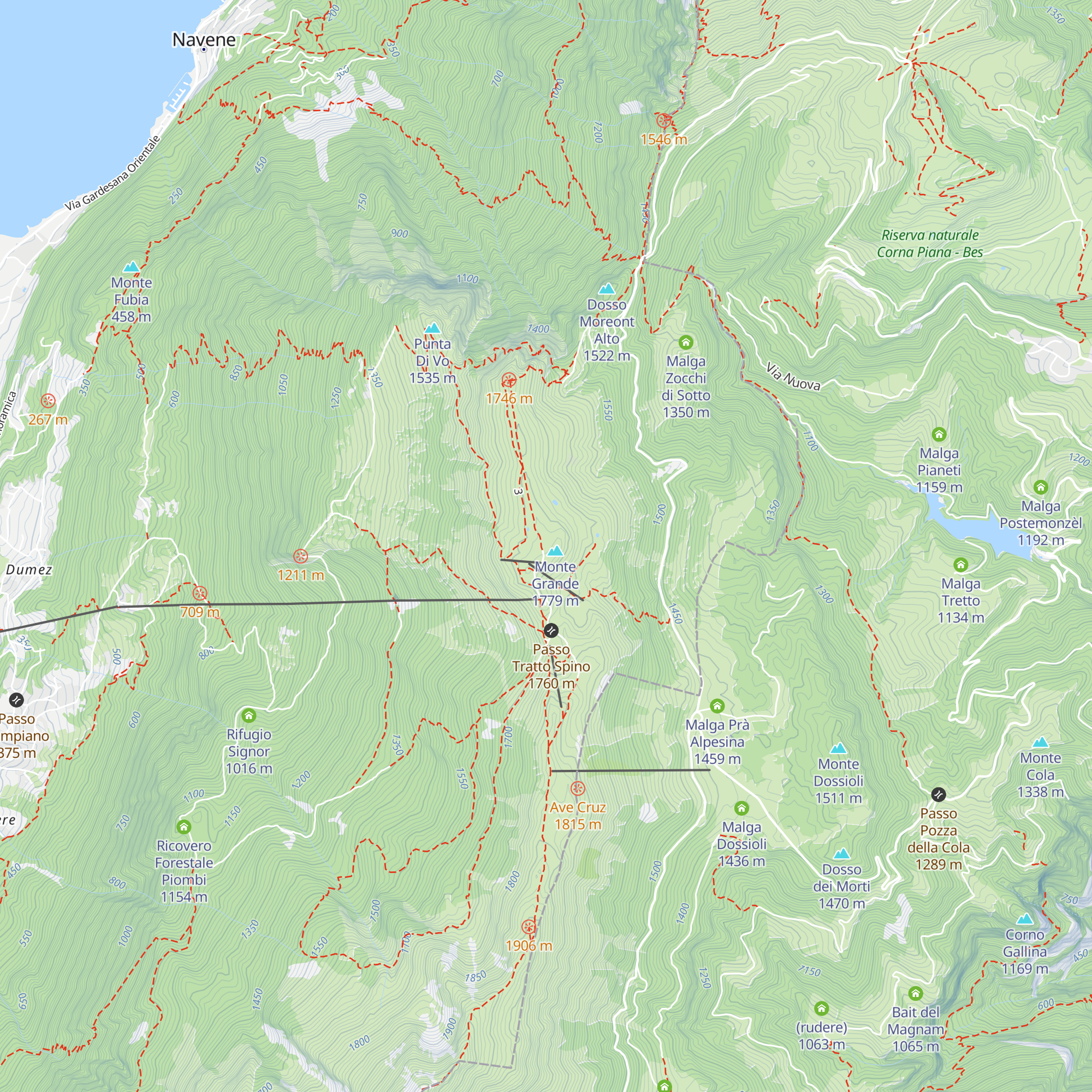 La Capannina map