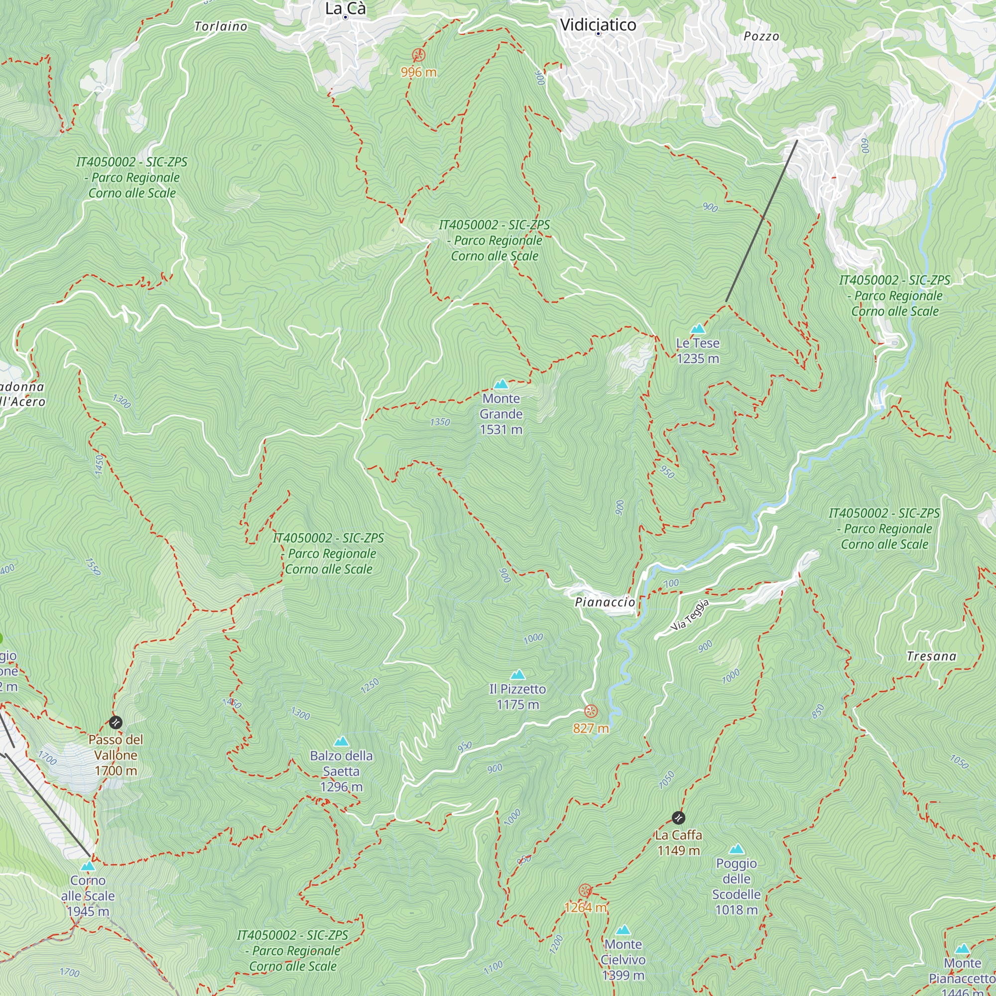 Capanna map