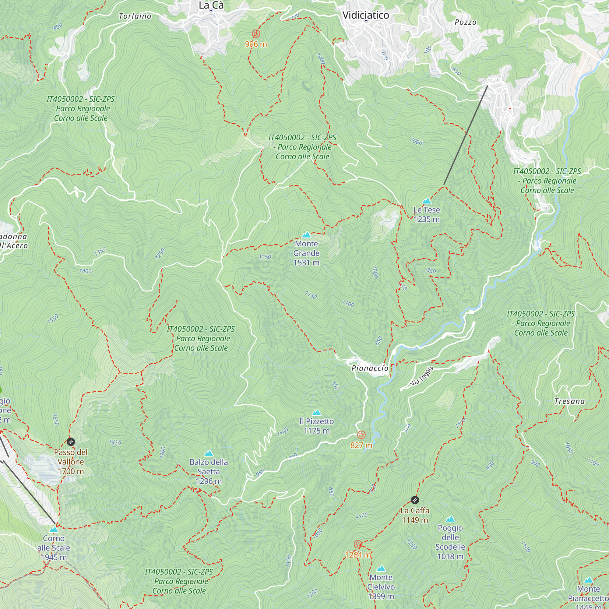Capanna map