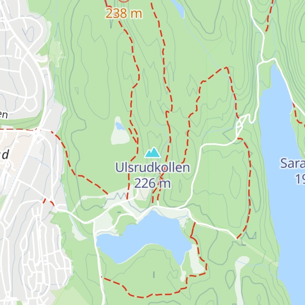 Map of Ulsrudkollen